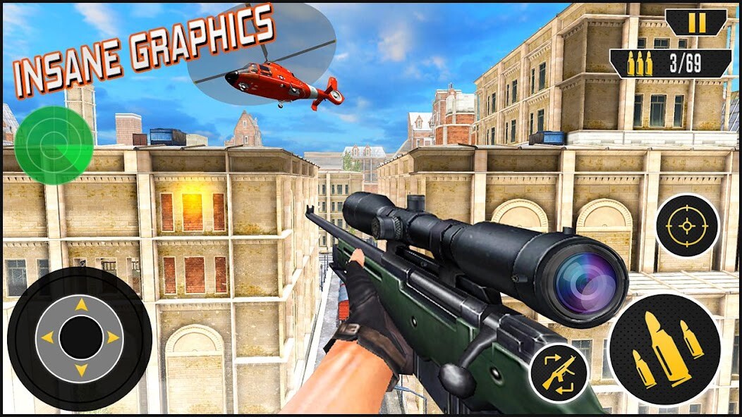 Run android online APK Sniper FPS Shooter : City Gun Shooting Games 2021 from MyAndroid or emulate Sniper FPS Shooter : City Gun Shooting Games 2021 using MyAndroid