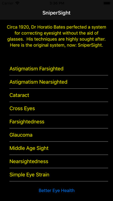 Emulate iPhone app SniperSight: Eye Exercises using MyAndroid Emulate iPhone app SniperSight: Eye Exercises using MyAndroid