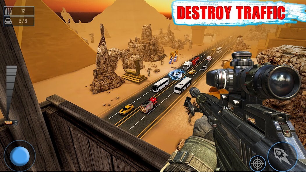 Run android online APK Sniper Traffic Shooting games from MyAndroid or emulate Sniper Traffic Shooting games using MyAndroid