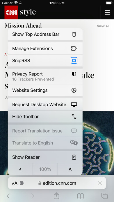 Emulate iPhone app SnipRSS using MyAndroid Emulate iPhone app SnipRSS using MyAndroid
