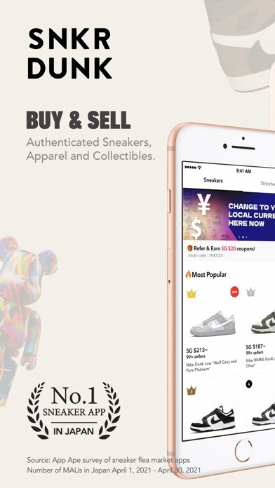 Run android online APK SNKRDUNK Buy  Sell Authentic from MyAndroid or emulate SNKRDUNK Buy  Sell Authentic using MyAndroid