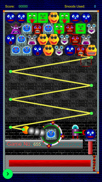 Emulate iPhone app Snood Original using MyAndroid