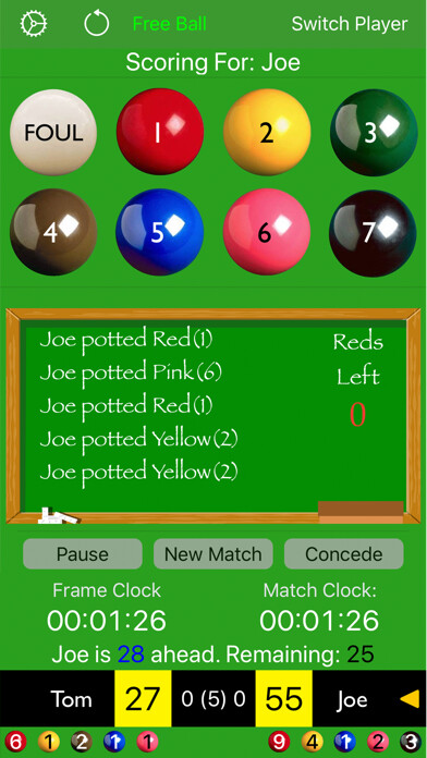 Emulate iPhone app Snooker Score using MyAndroid Emulate iPhone app Snooker Score using MyAndroid