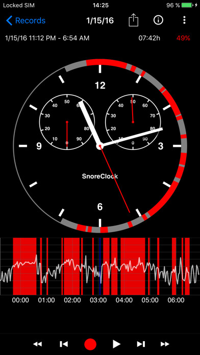Emulate iPhone app SnoreClock - Do you snore? using MyAndroid Emulate iPhone app SnoreClock - Do you snore? using MyAndroid