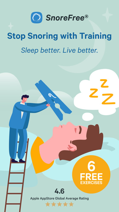 Emulate iPhone app Snore Free : Stop Snoring Gym using MyAndroid