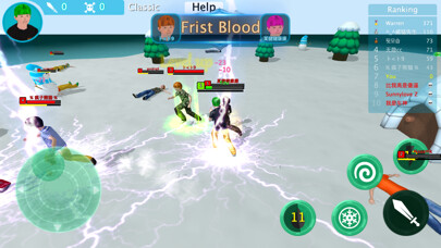 Emulate iPhone app Snowball Throwing Battle using MyAndroid