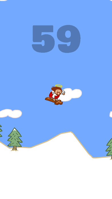 Emulate iPhone app Snowboarding Jesus using MyAndroid