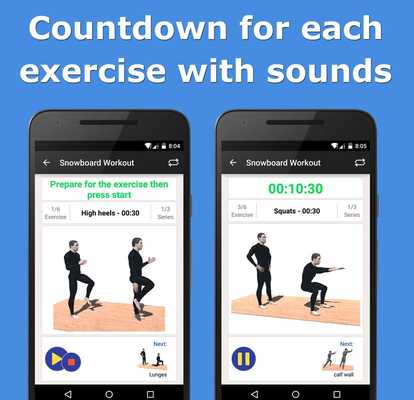 Emulate Android APK Snowboard Workout