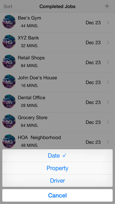 Emulate iPhone app SnowClient - Snow Removal using MyAndroid