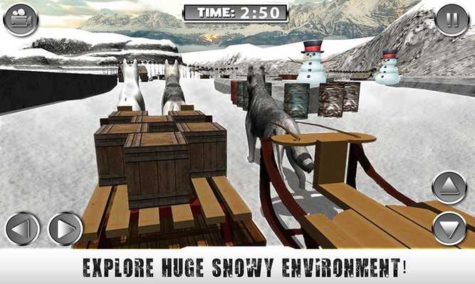 Emulate Android APK Snow Dog Sledding Simulator 3D