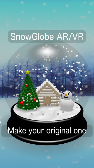 Emulate iPhone app Snow Globe Maker AR/VR using MyAndroid