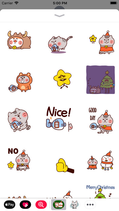 Emulate iPhone app Snowman and Cat at Christmas using MyAndroid