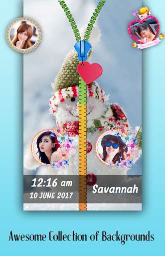 Run android online APK Snowman Zipper Lock Screen from MyAndroid or emulate Snowman Zipper Lock Screen using MyAndroid