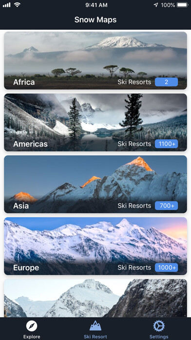 Emulate iPhone app Snow Maps using MyAndroid