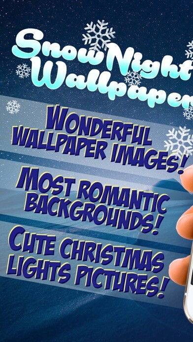 Emulate iPhone app Snow Night Wallpaper HD – Winter Background Themes using MyAndroid