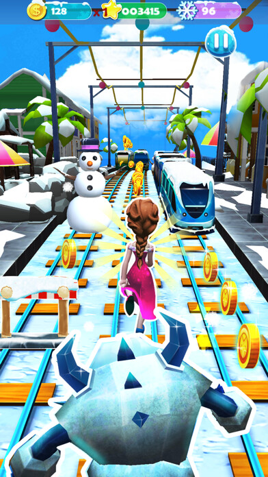 Emulate iPhone app Snow Princess Subway using MyAndroid Emulate iPhone app Snow Princess Subway using MyAndroid