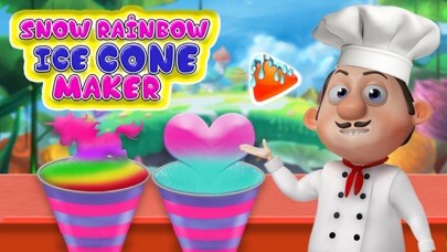 Emulate iPhone app Snow Rainbow Ice Cone Maker using MyAndroid