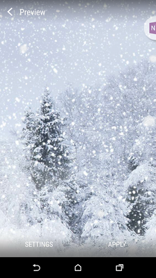 Emulate Android APK Snow Storm Live Wallpaper