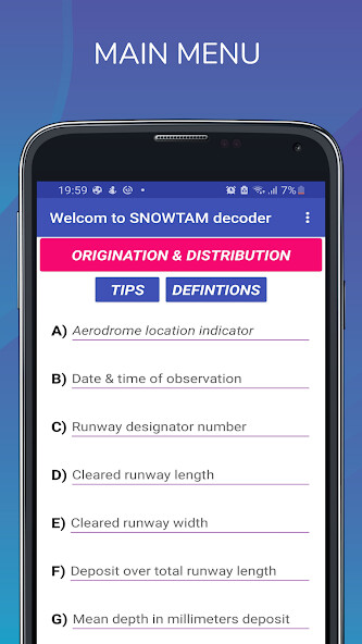 Run android online APK SNOWTAM decoder from MyAndroid or emulate SNOWTAM decoder using MyAndroid