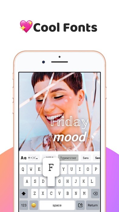 Emulate iPhone app SNS Fonts & Keyboard for Text using MyAndroid