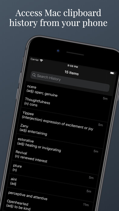Emulate iPhone app Snuffy - Clipboard Manager using MyAndroid Emulate iPhone app Snuffy - Clipboard Manager using MyAndroid
