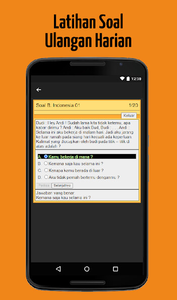 Run android online APK Soal Bahasa Indonesia SMP/MTs from MyAndroid or emulate Soal Bahasa Indonesia SMP/MTs using MyAndroid Run android online APK Soal Bahasa Indonesia SMP/MTs from MyAndroid or emulate Soal Bahasa Indonesia SMP/MTs using MyAndroid