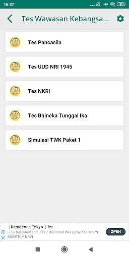 Run android online APK Soal CAT SKD CPNS ASN SSCN TPA PPPK 2019 from MyAndroid or emulate Soal CAT SKD CPNS ASN SSCN TPA PPPK 2019 using MyAndroid