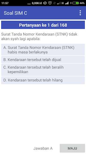 Run android online APK Soal Latihan SIM C from MyAndroid or emulate Soal Latihan SIM C using MyAndroid