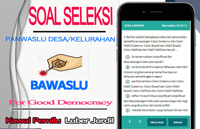 Run android online APK Soal Seleksi Panwaslu Desa from MyAndroid or emulate Soal Seleksi Panwaslu Desa using MyAndroid Run android online APK Soal Seleksi Panwaslu Desa from MyAndroid or emulate Soal Seleksi Panwaslu Desa using MyAndroid