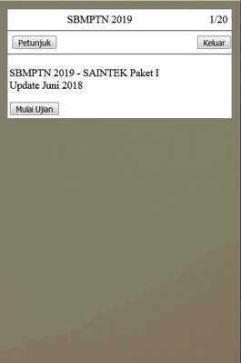 Emulate Android APK Soal Soshum Saintek SBMPTN 2019