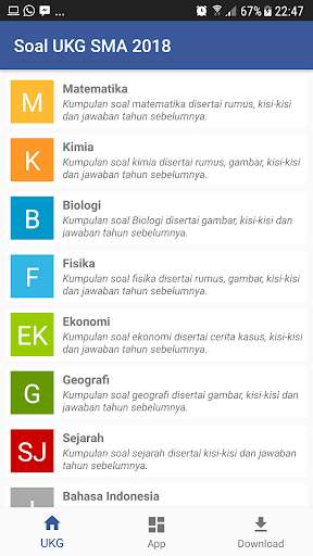 Run android online APK Soal UKG Terbaru 2019 Lengkap from MyAndroid or emulate Soal UKG Terbaru 2019 Lengkap using MyAndroid