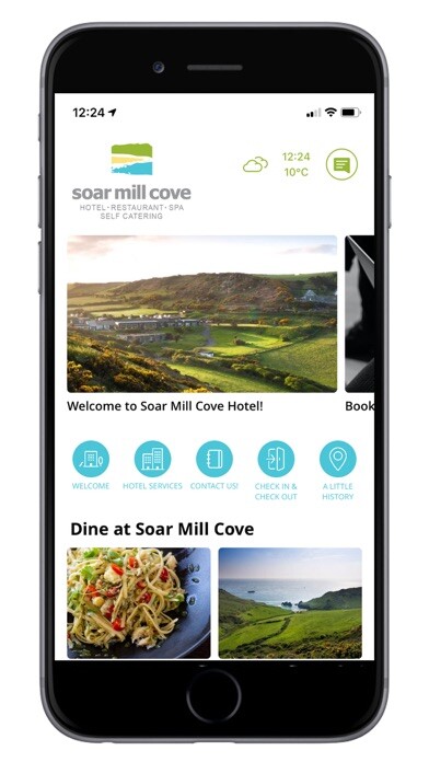 Emulate iPhone app Soar Mill Cove Hotel using MyAndroid