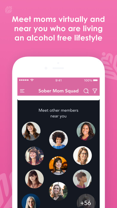 Emulate iPhone app Sober Mom Squad using MyAndroid