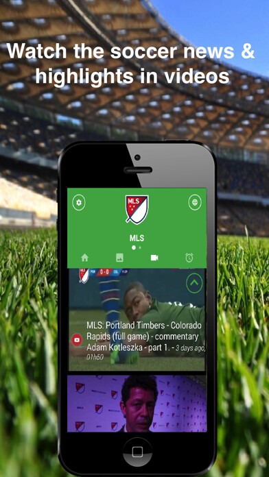 Emulate iPhone app Soccer Addict: News & Alert using MyAndroid