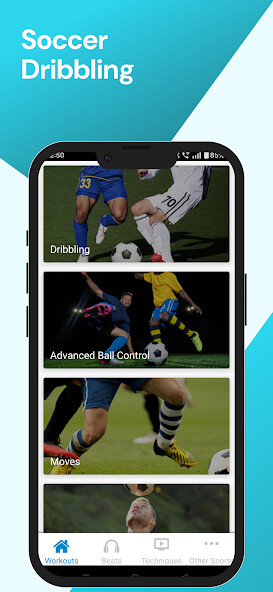 Emulate iPhone app Soccer Dribbling using MyAndroid