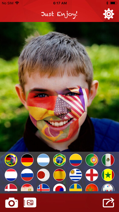 Emulate iPhone app Soccer Faces using MyAndroid
