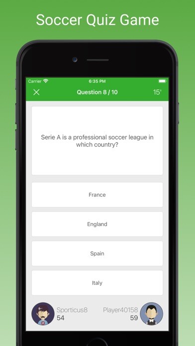Emulate iPhone app Soccer Fan Quiz using MyAndroid Emulate iPhone app Soccer Fan Quiz using MyAndroid