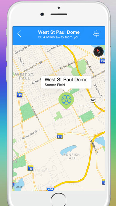 Emulate iPhone app Soccer Field Finder using MyAndroid Emulate iPhone app Soccer Field Finder using MyAndroid