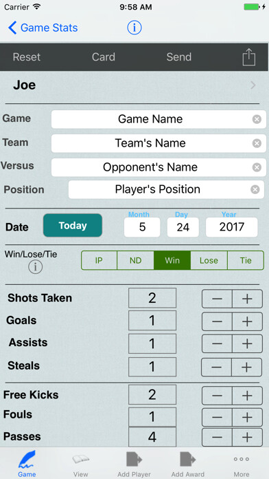 Emulate iPhone app Soccer Player Tracking/Awards using MyAndroid Emulate iPhone app Soccer Player Tracking/Awards using MyAndroid
