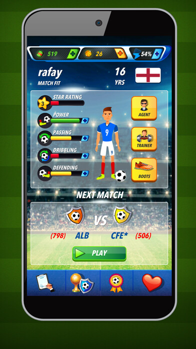 Emulate iPhone app Soccer Super Star - RPG using MyAndroid Emulate iPhone app Soccer Super Star - RPG using MyAndroid