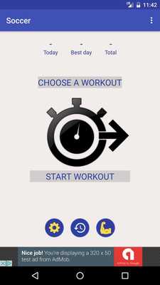 Emulate Android APK Soccer Training Workout - Fitness Coach Gym Guide
