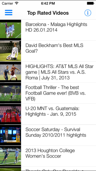 Emulate iPhone app Soccer videos - Highlights and best goals using MyAndroid Emulate iPhone app Soccer videos - Highlights and best goals using MyAndroid