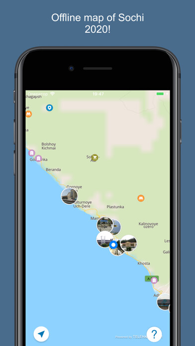 Emulate iPhone app Sochi 2020 — offline map using MyAndroid Emulate iPhone app Sochi 2020 — offline map using MyAndroid