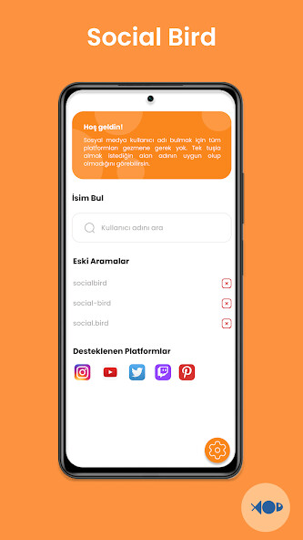 Run android online APK Social Bird - Name Finder from MyAndroid or emulate Social Bird - Name Finder using MyAndroid