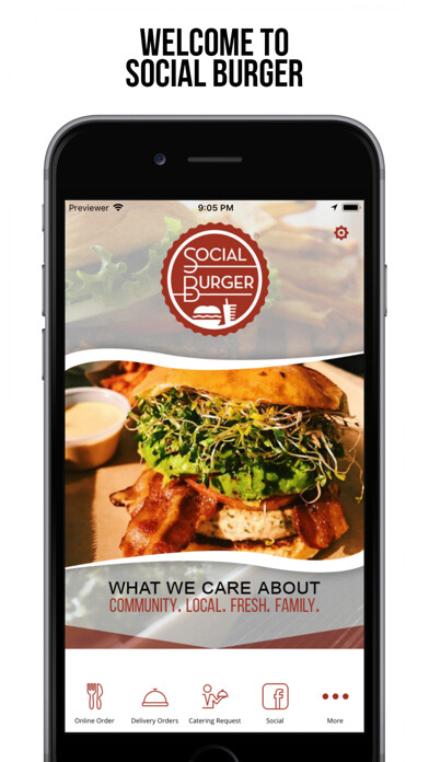 Emulate iPhone app Social Burger using MyAndroid Emulate iPhone app Social Burger using MyAndroid