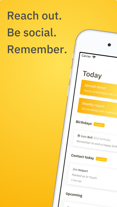 Emulate iPhone app Social Contact Journal using MyAndroid Emulate iPhone app Social Contact Journal using MyAndroid