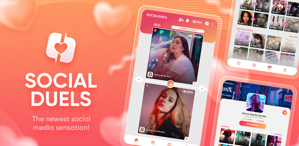 Run android online APK Social Duels - Upload  Earn! from MyAndroid or emulate Social Duels - Upload  Earn! using MyAndroid