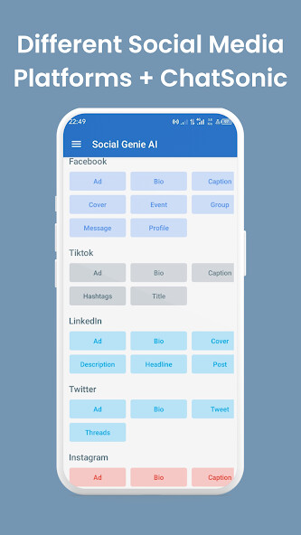 Run android online APK Social Genie AI (Social Media) from MyAndroid or emulate Social Genie AI (Social Media) using MyAndroid