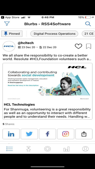 Emulate iPhone app Social.HCLTech.com using MyAndroid