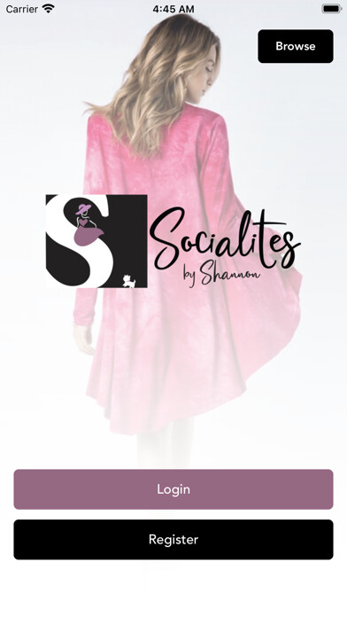 Emulate iPhone app Socialites By Shannon using MyAndroid